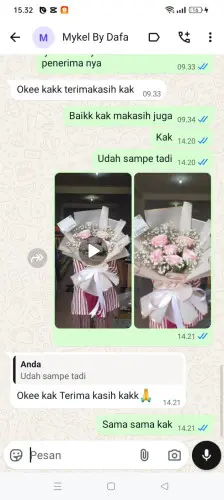 Testimonial Buket Bunga summarecon bekasi