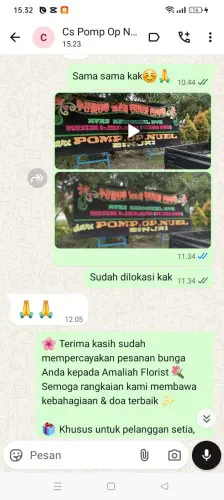 Testimonial Papan Bunga summarecon bekasi