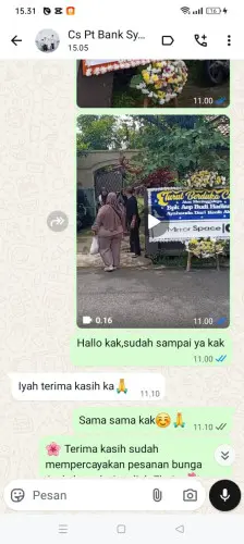 Testimonial Papan Bunga summarecon bekasi